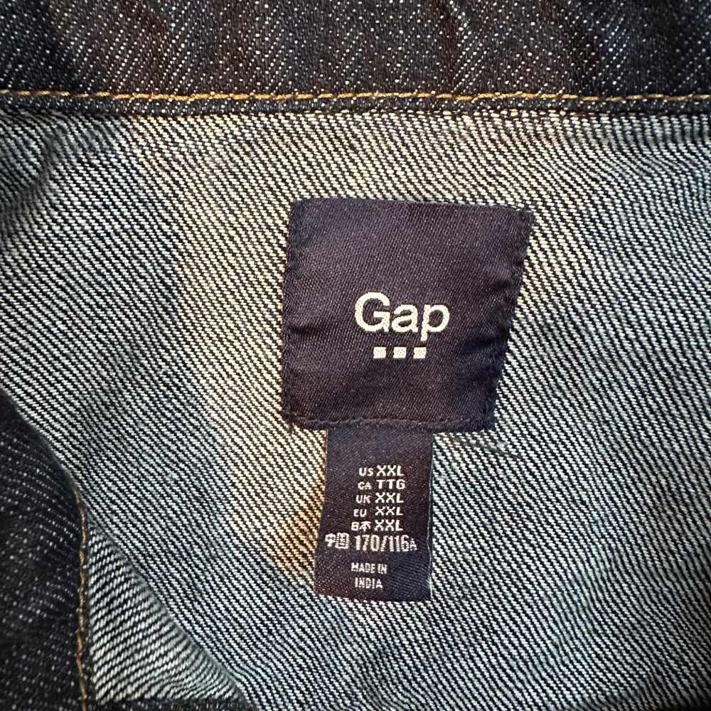 GAP Dark Blue Denim Jean Jacket - Picture 3 of 9
